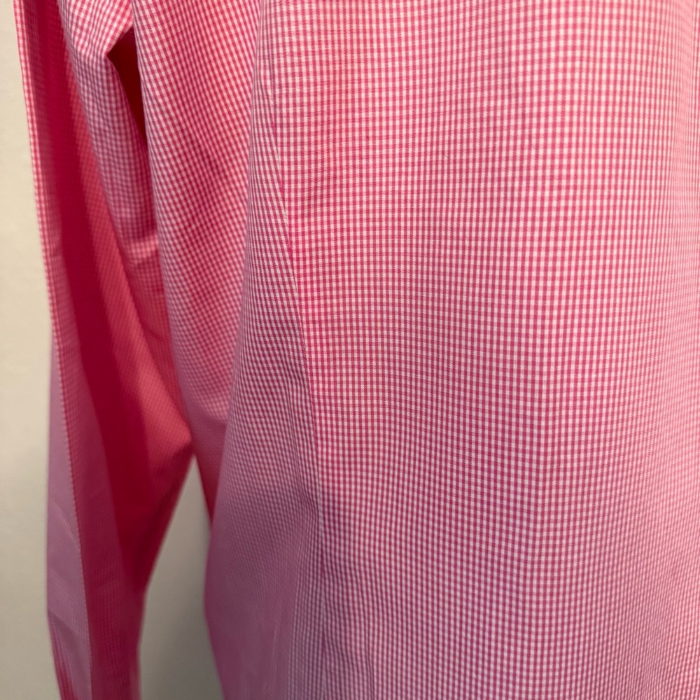 Pink Gingham Button Down Long Sleeve XL - Picture 6 of 12